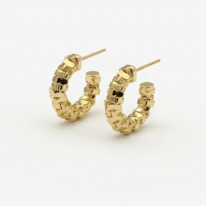 Brinco Argola Mini Detalhada 15 mm