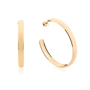 Brinco Meia Argola Lisa 36 mm