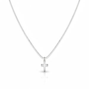 Colar Veneziana Cruz Minimalista