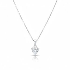 Colar Veneziana Ponto de Luz Coração