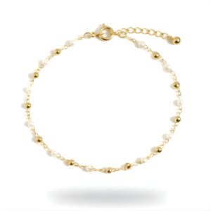 Pulseira Bolinhas com Pérolas